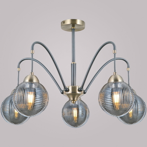 IL0433-5PSQ-79 BK AB светильник потолочный