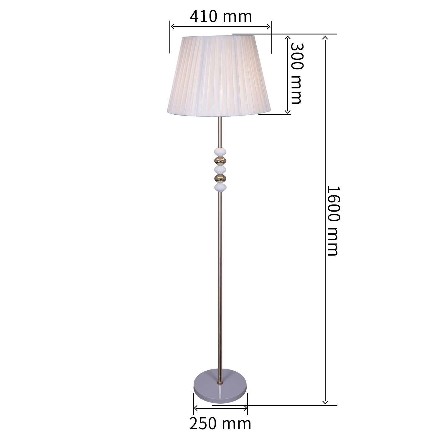 02063-0.6-01 WH-CR  светильник напольный