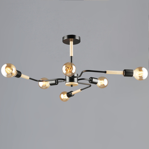 10070-0.3-06 BK+WOOD светильник потолочный