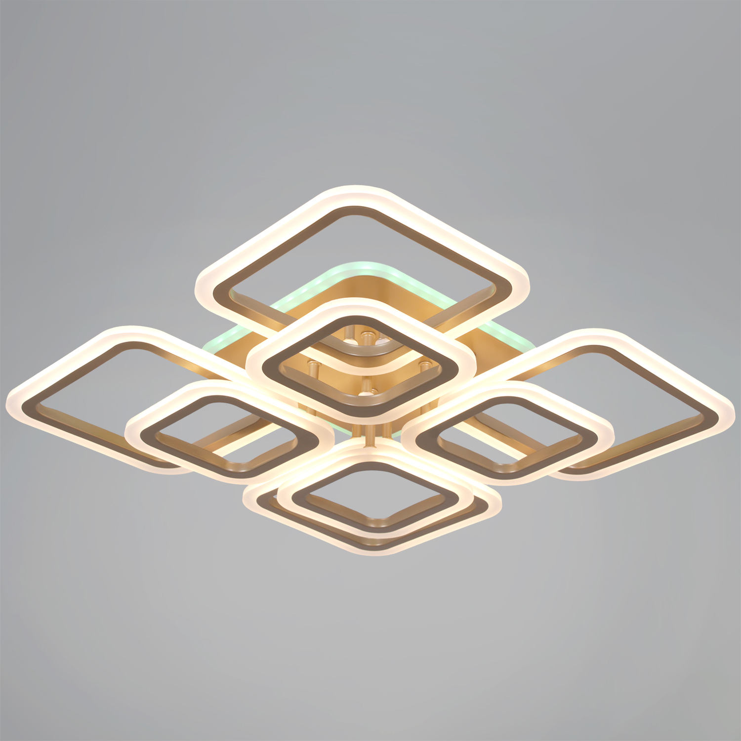 CLL 05289-0.3-4+4B MATT GOLD (RGB) светильник потолочный