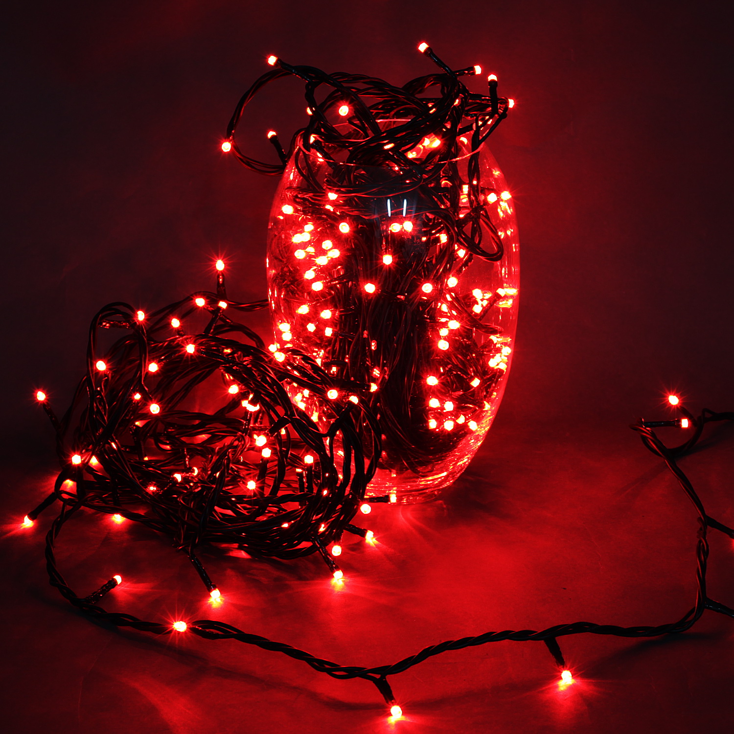A-047R RD гирлянда светодиодная 30м 300 LED влагозащищенная