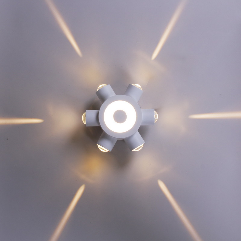 86973-9.2-007U LED2W+6*1W WT светильник настенный