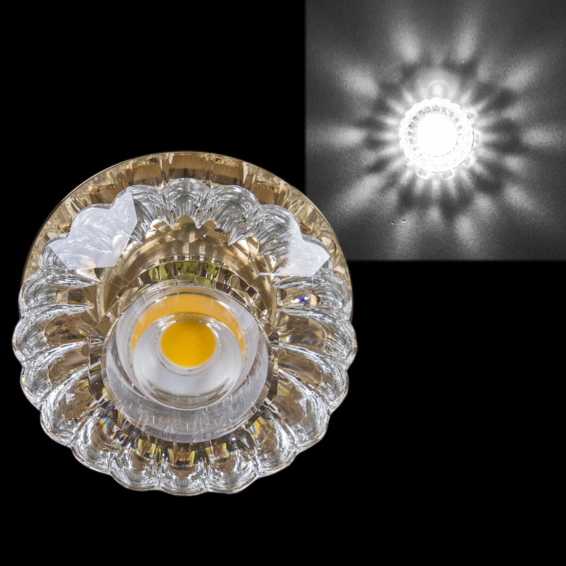 09097-9.0-001T "L" LED COB10W GD светильник точ.
