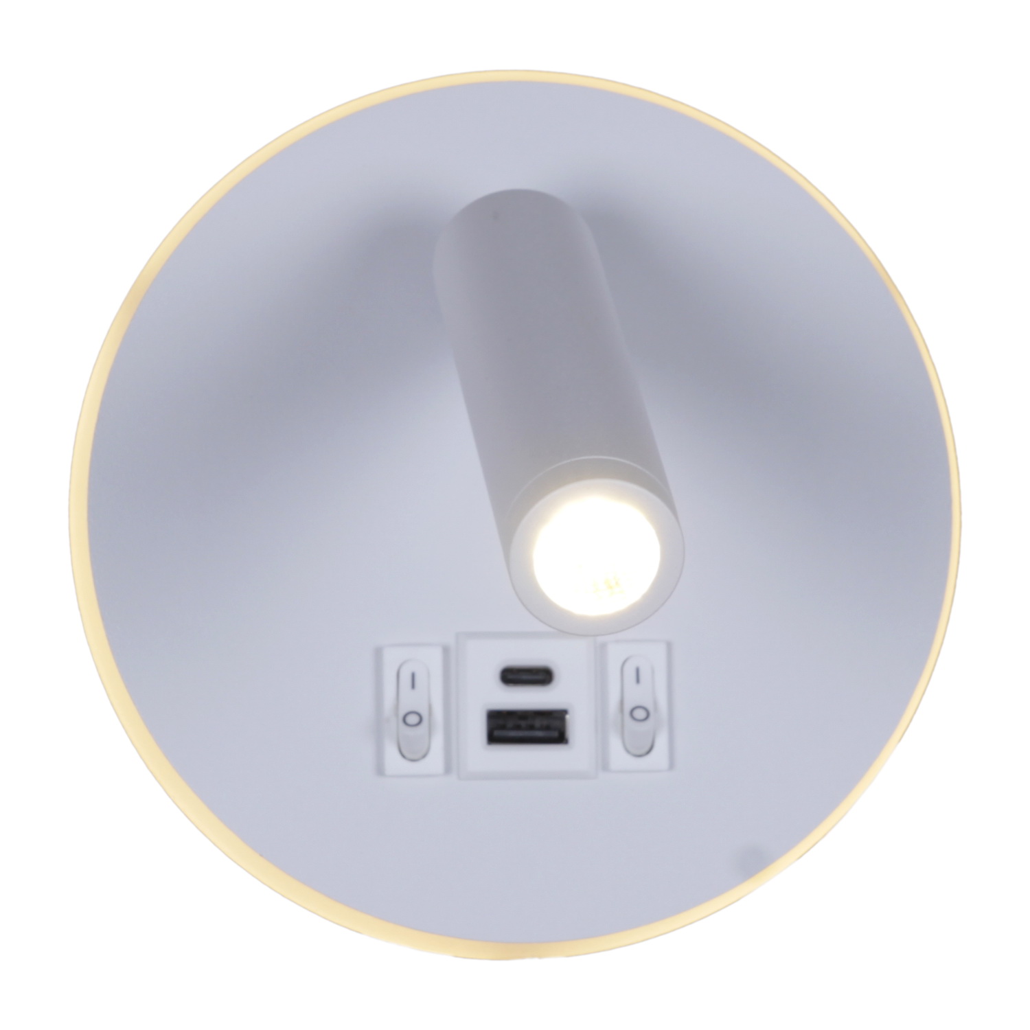 86203-9.2-001KT "L" LED12W+USB WT светильник настенный