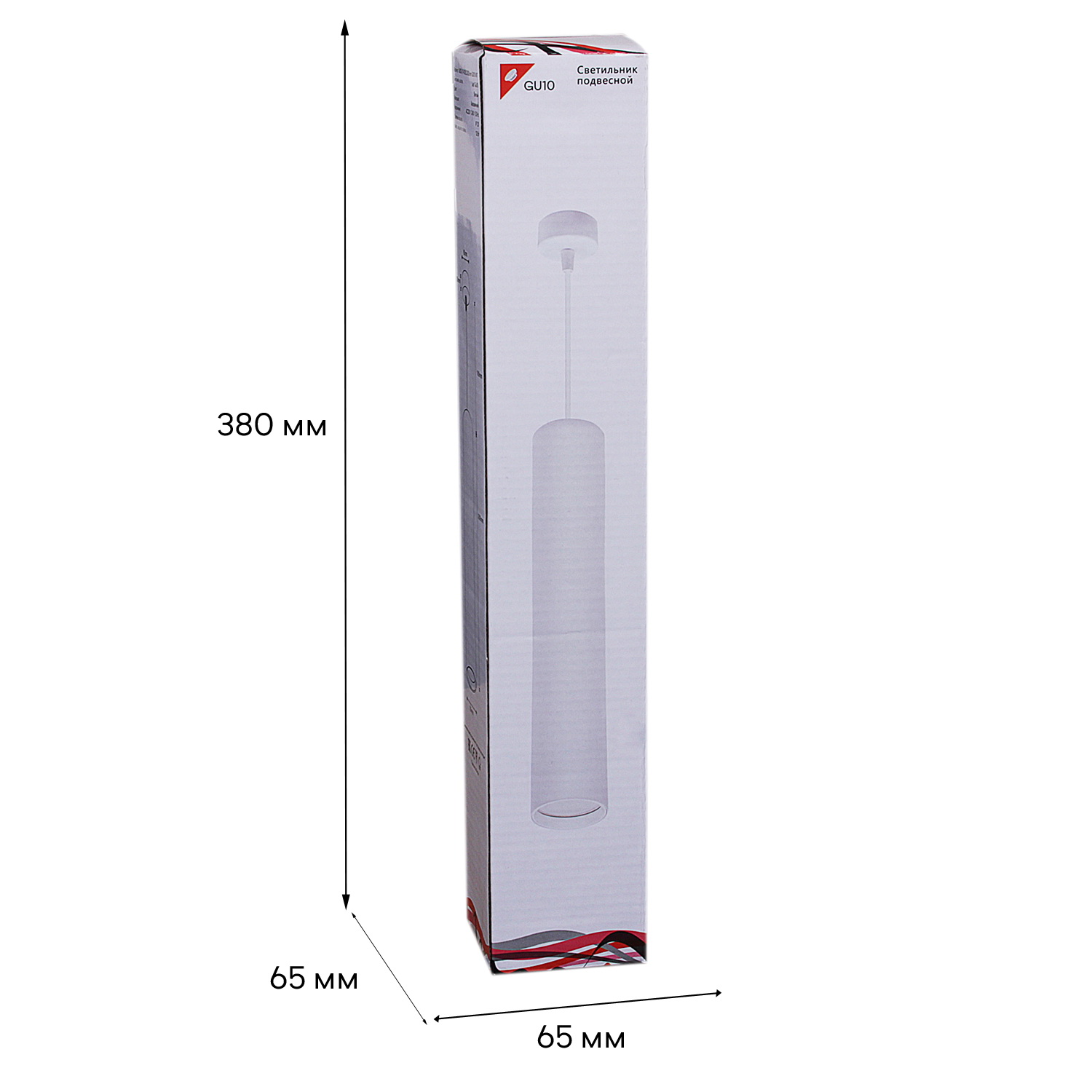 16002-0.9-001LD 300mm GU10 WT светильник точ.