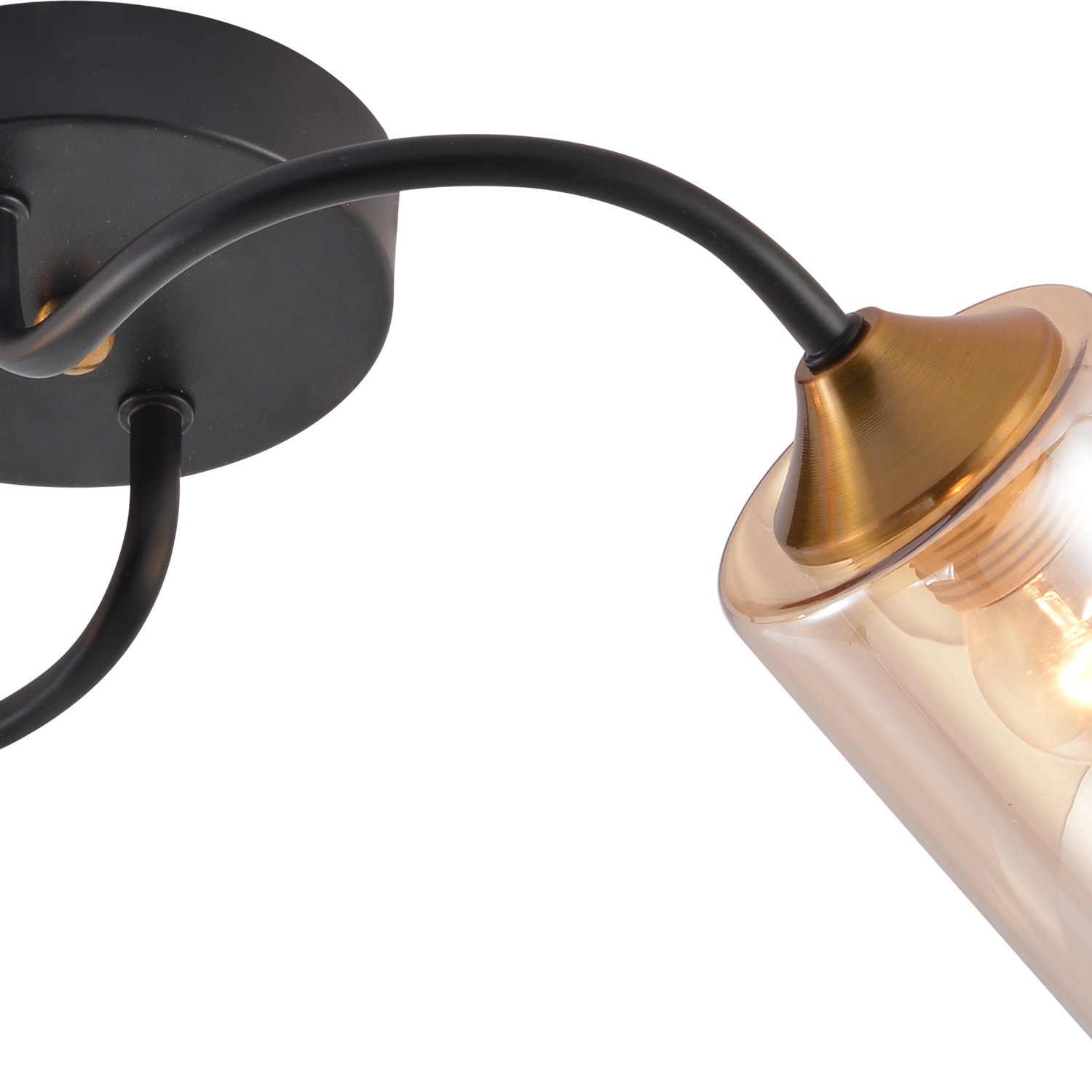 01608-0.3-02 BK+BRASS светильник потолочный