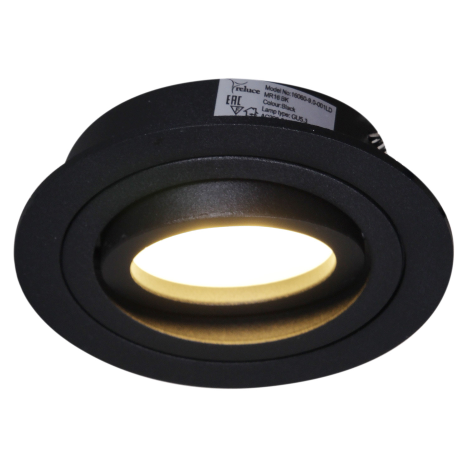 16060-9.0-001LD MR16 BK светильник точ.