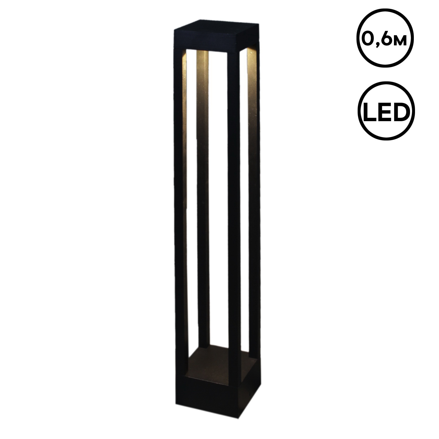 09970-0.7-001U 0,6M LED7W BK RLOS фонарь