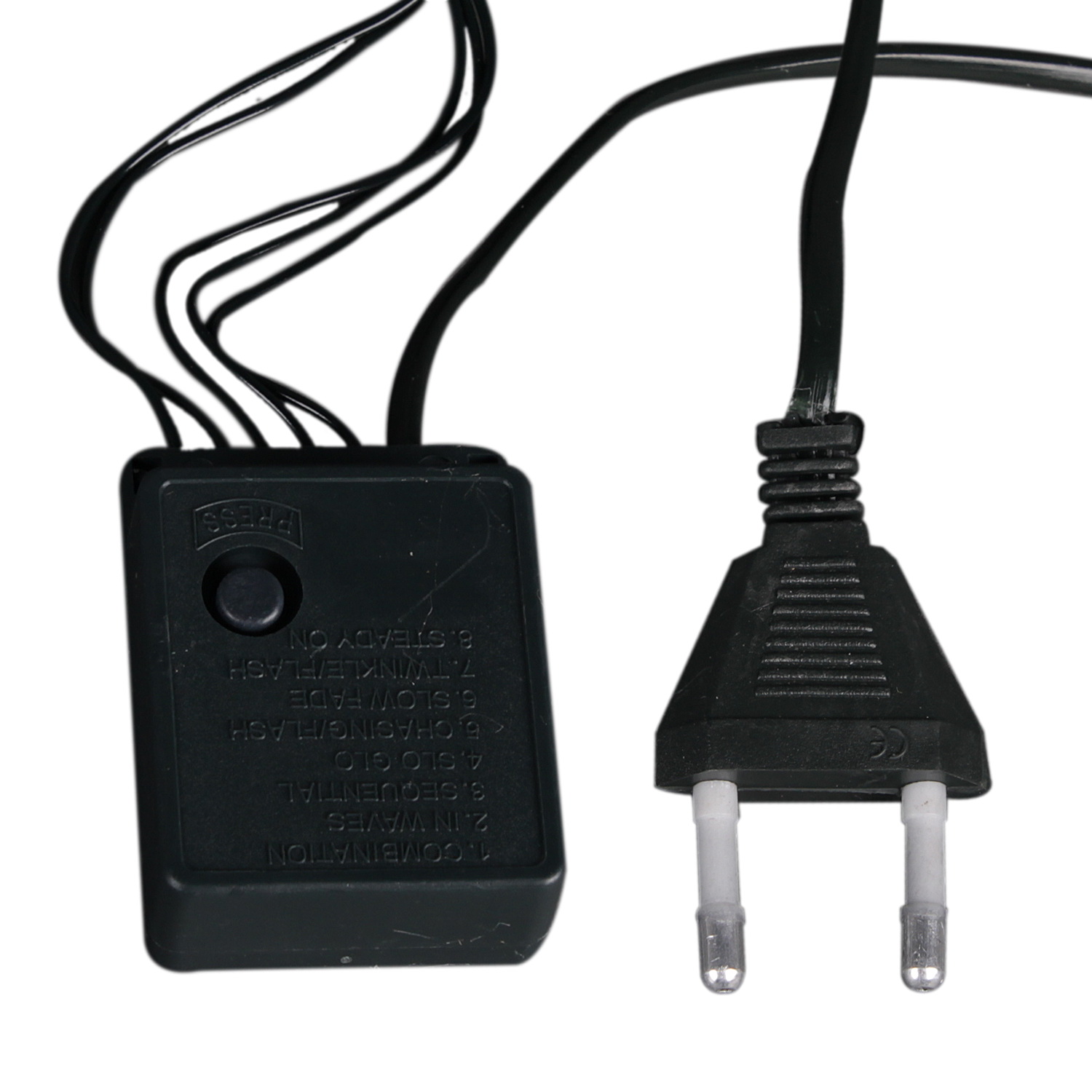 A-001A LED WW гирлянда светодиодная 10м 100LED с контроллером, зеленый провод