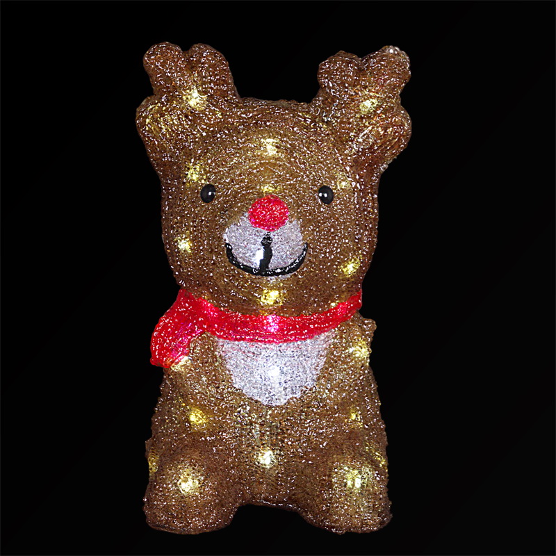 A-916 акриловая фигурка 3D светодиодная "Оленёнок" (78х47х15см)