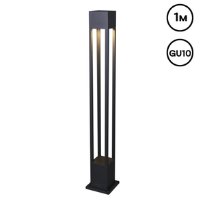 09960-0.7-001KT 1,0M GU10 BK светильник напольный