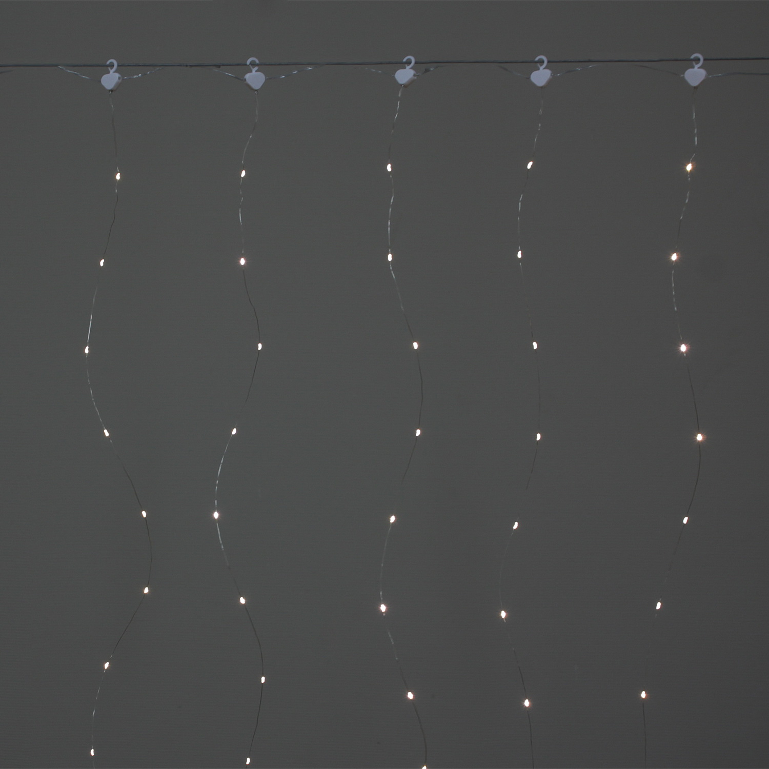 A-973 WW cветовой занавес "Роса", 3х2м, провод серебристый, 200LED, USB-контроллер, ПДУ