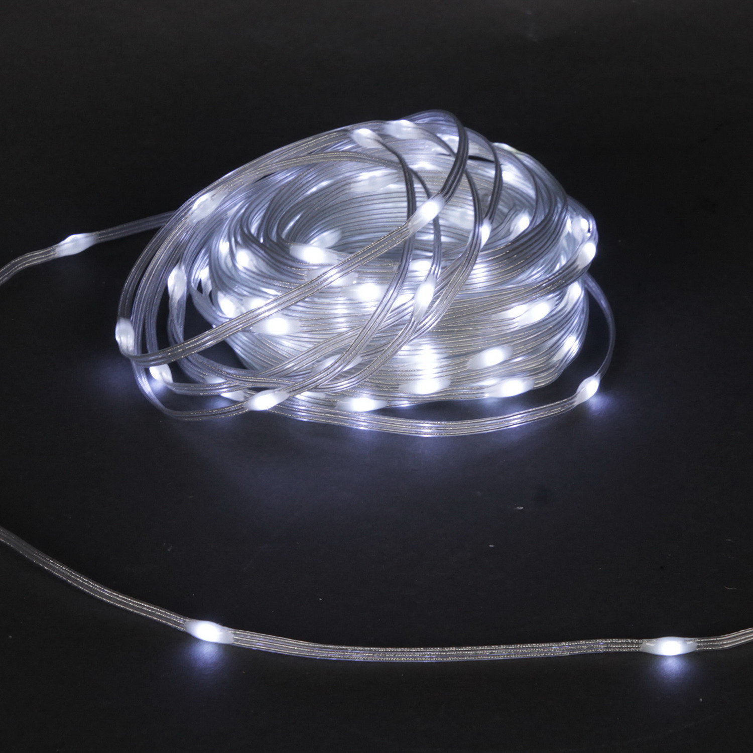 A-509 WT гирлянда светодиодная, 30м, 300LED "Капля", 220V, прозрачный шлейф, с контроллером
