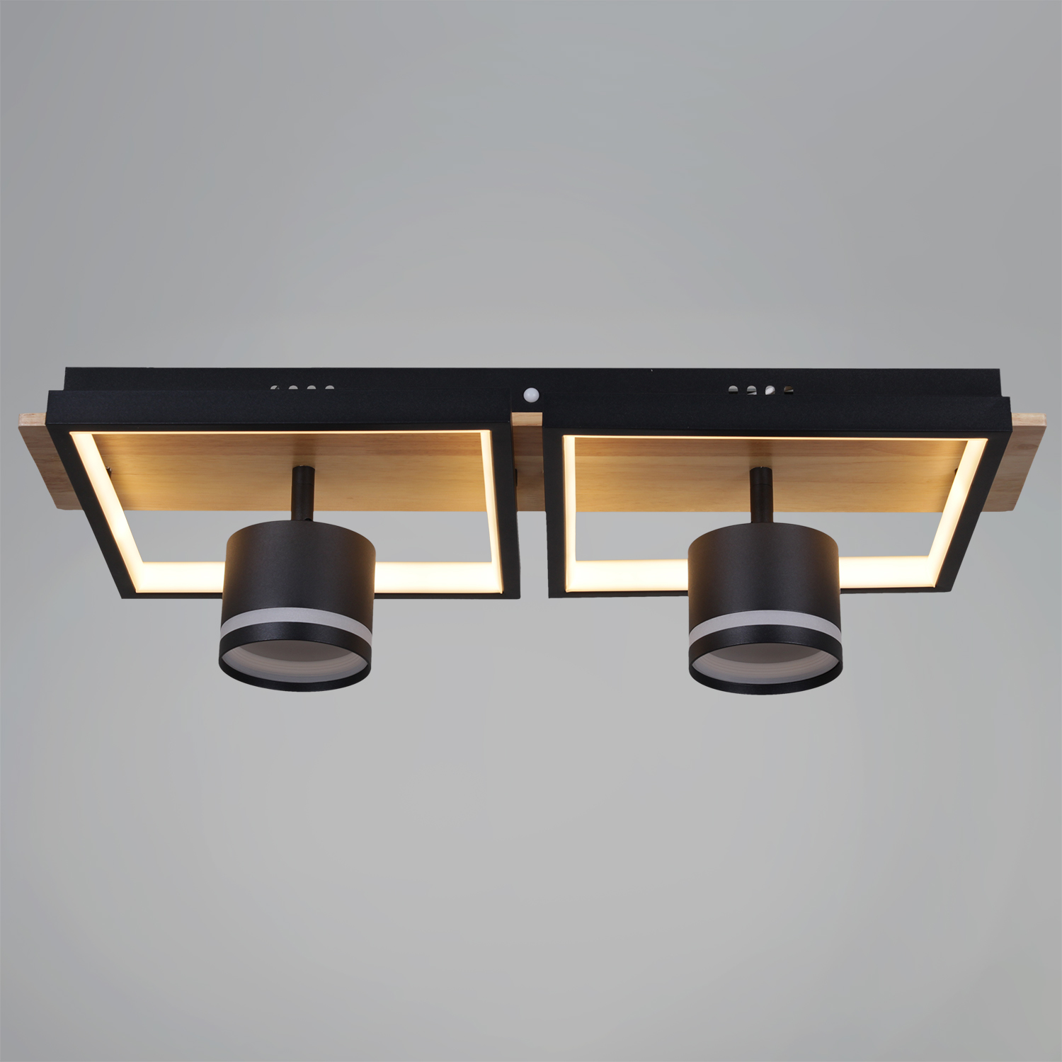 19560-0.3-2+2 BK+WOOD светильник потолочный