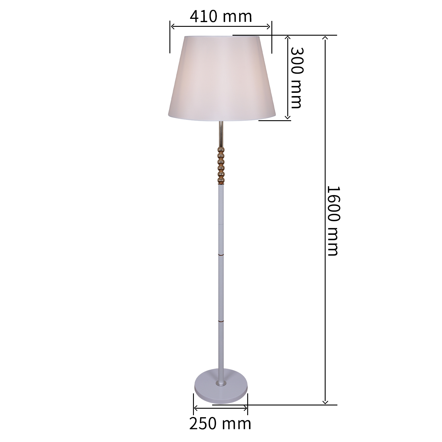 02053-0.6-01 WH-GD  светильник напольный