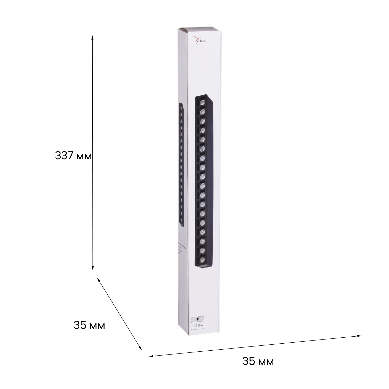 13004-9.3-001UR magnetic LED18W BK
