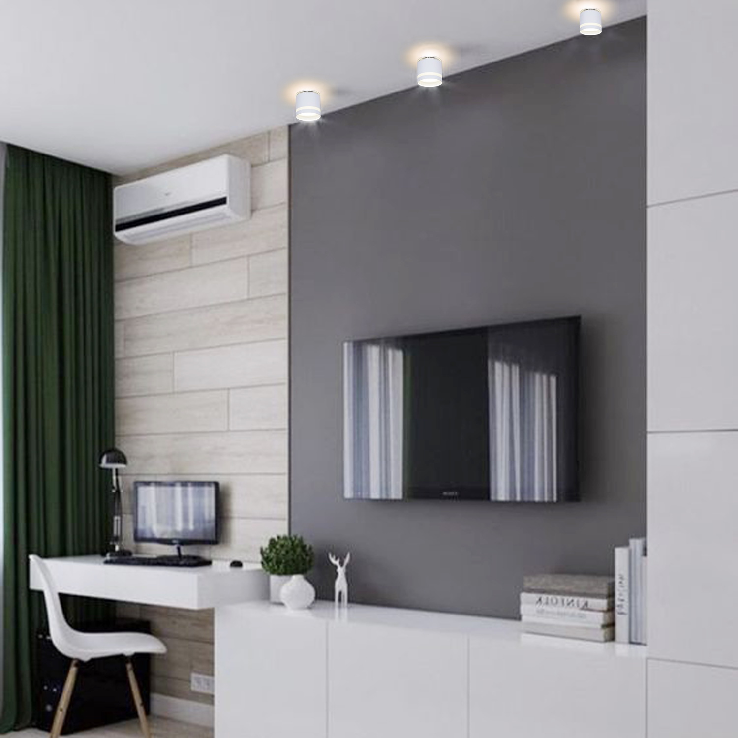 53001-9.5-001LD GX53+LED3W WT светильник точ.