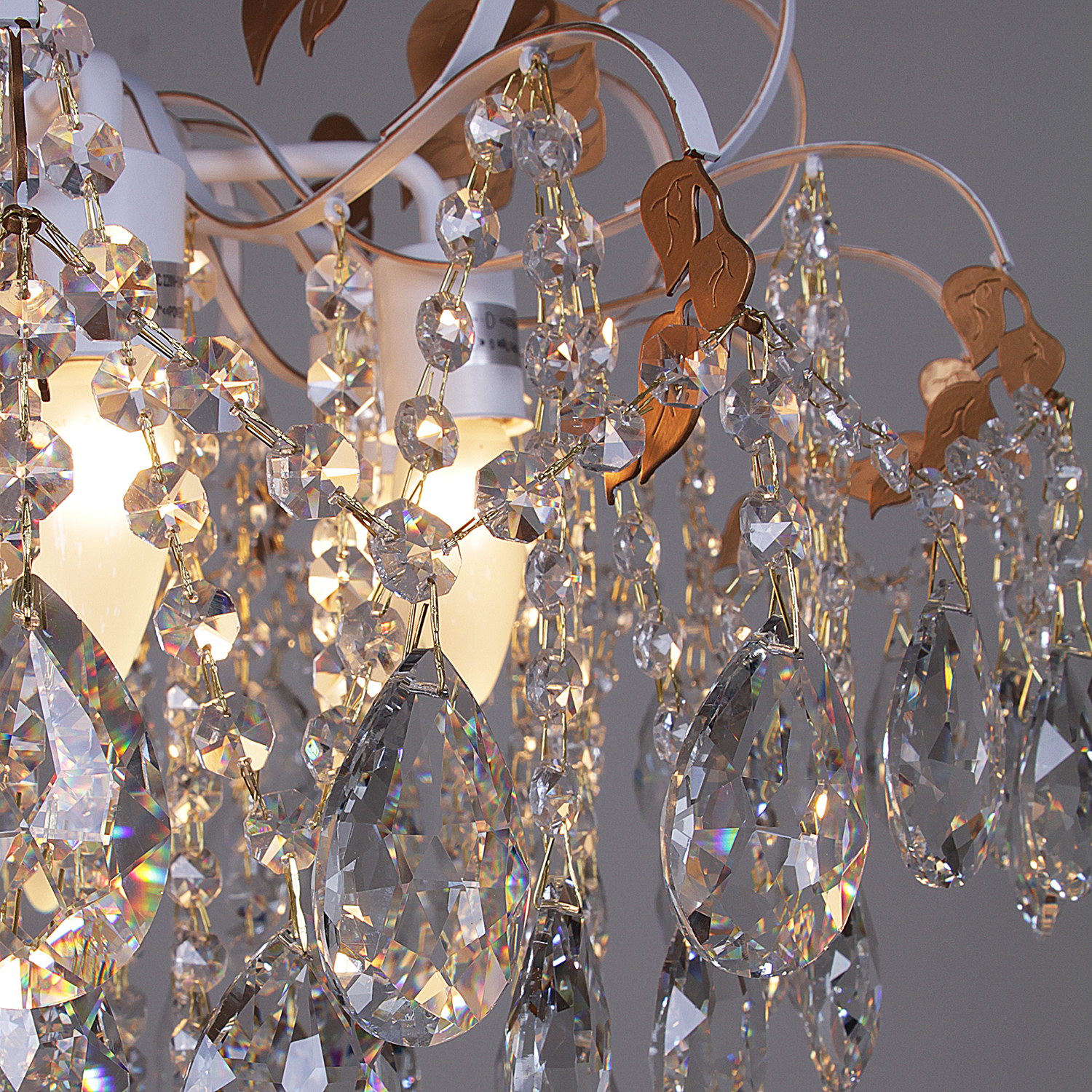 96028-0.3-07 WH+GOLD PN светильник потолочный