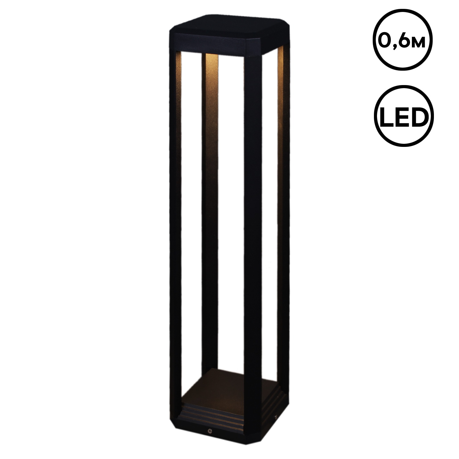 09971-0.7-001U 0,6M LED15W BK фонарь