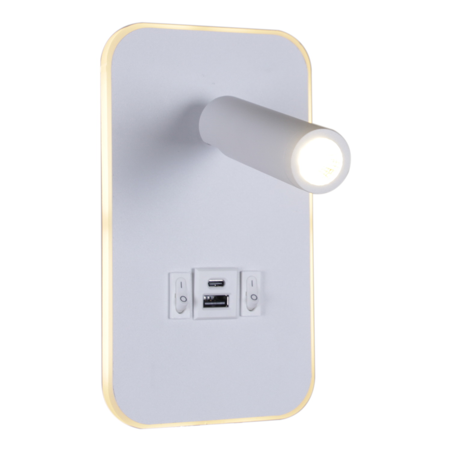 86204-9.2-001KT LED12W+USB WT "L" светильник настенный