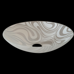 Плафон торшерный "Зебра" Ф300 матовый