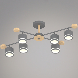 78730-0.3-06 GX53 GREY+WOOD светильник потолочный